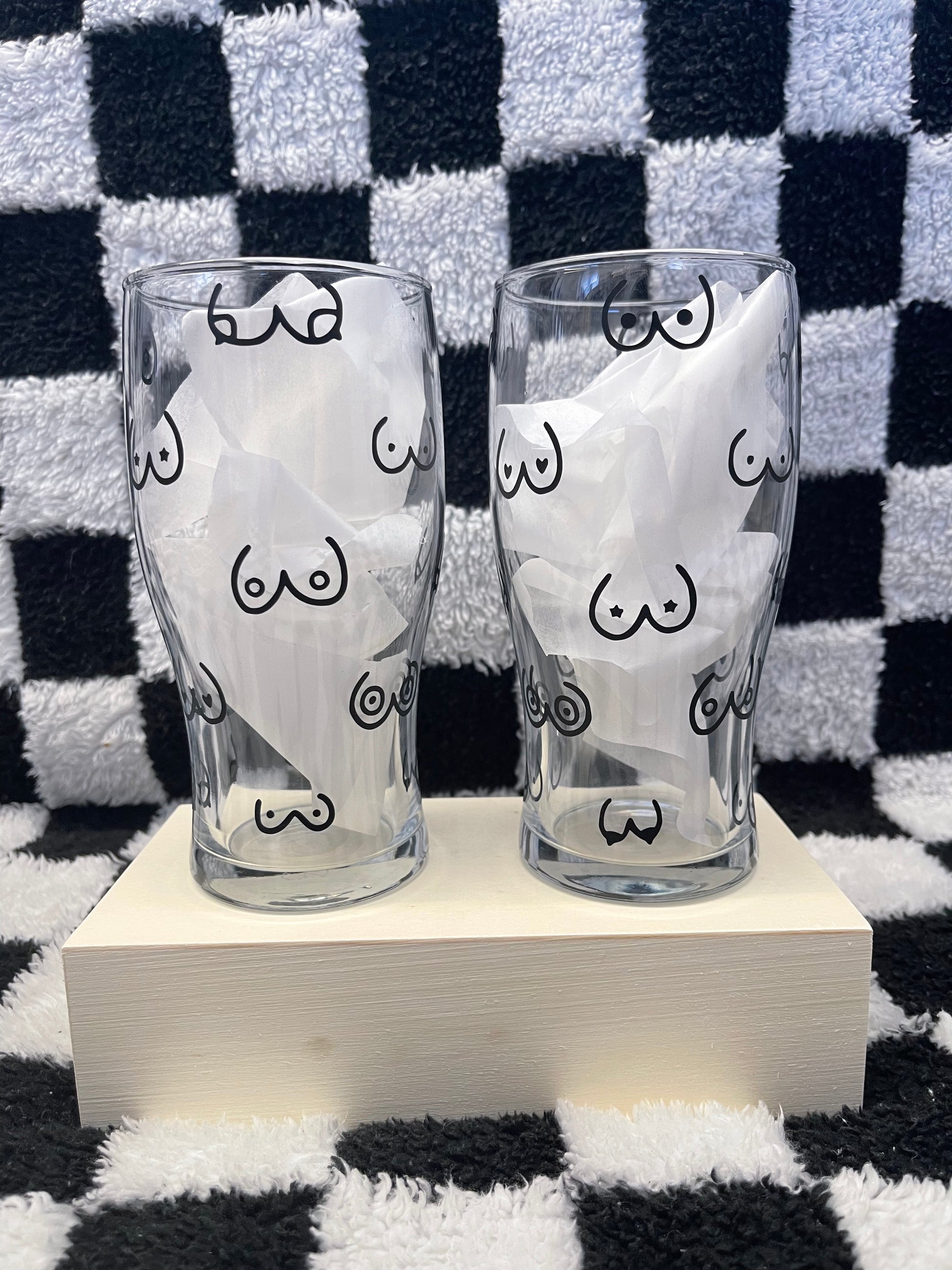 Rude Pint Glass