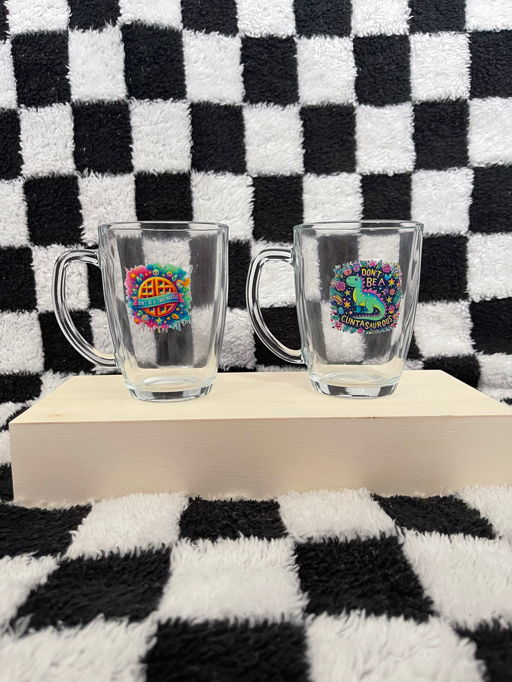 Rude Glass Tea Mug