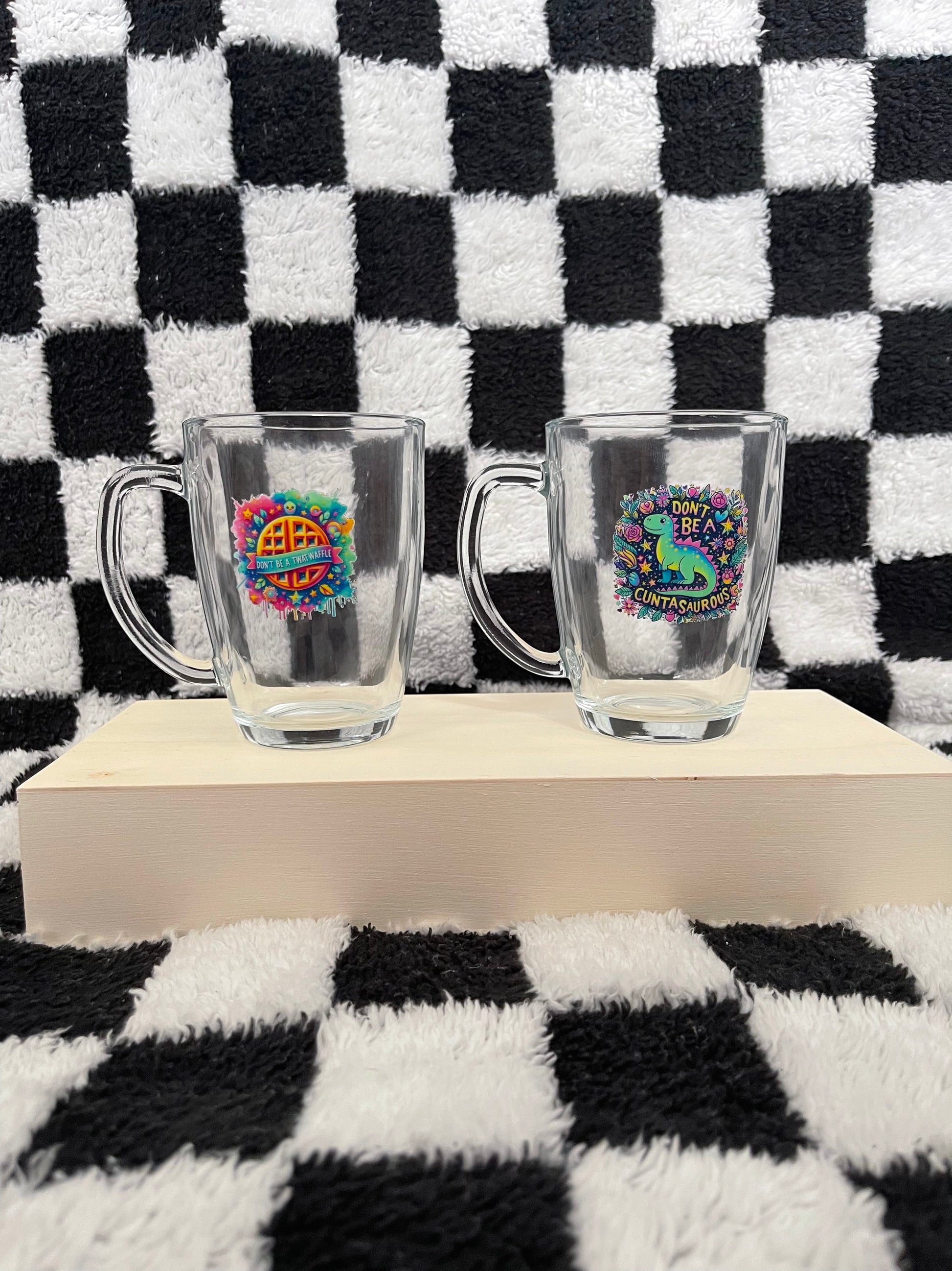 Rude Glass Tea Mug