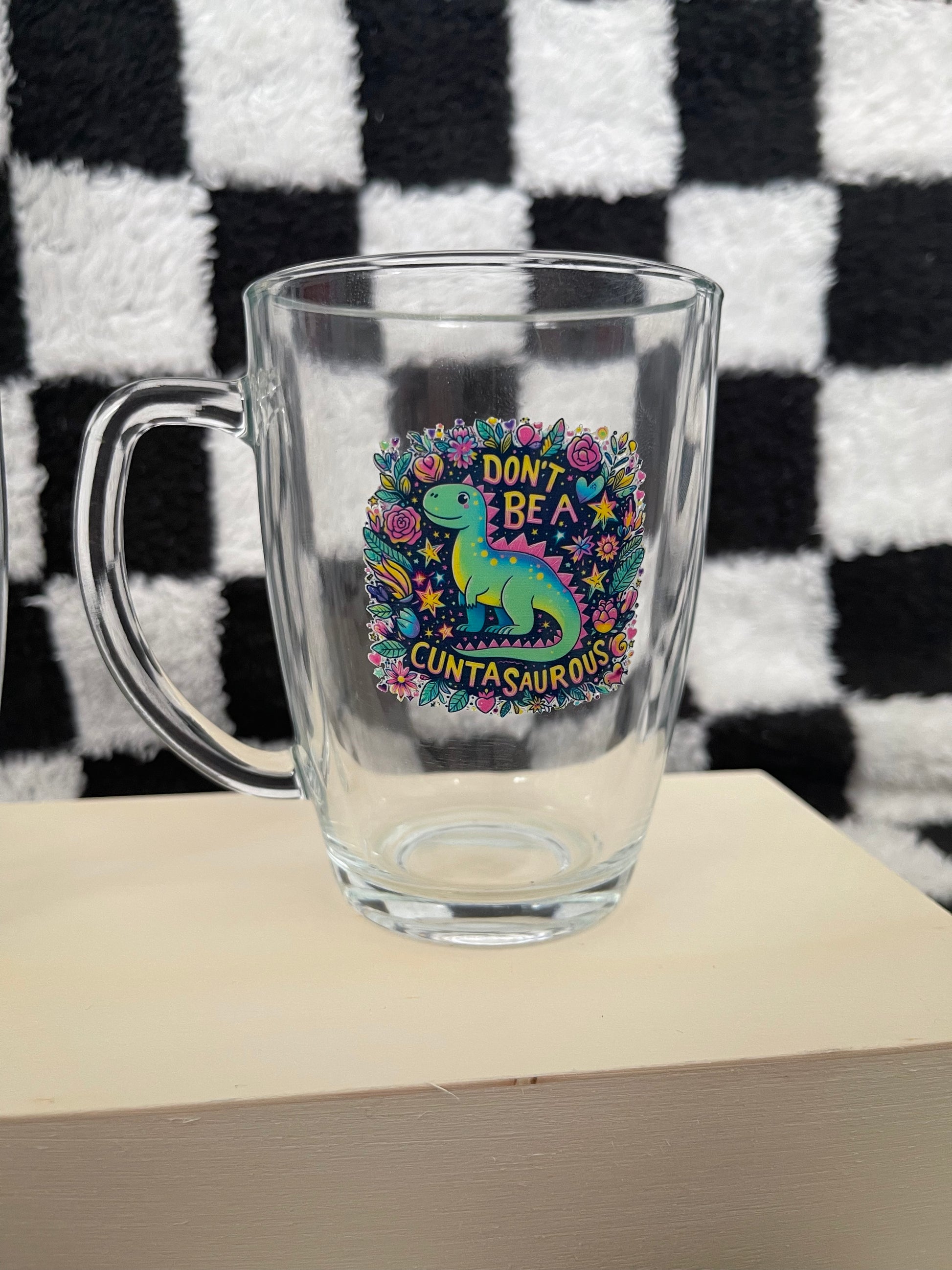 Rude Glass Tea Mug