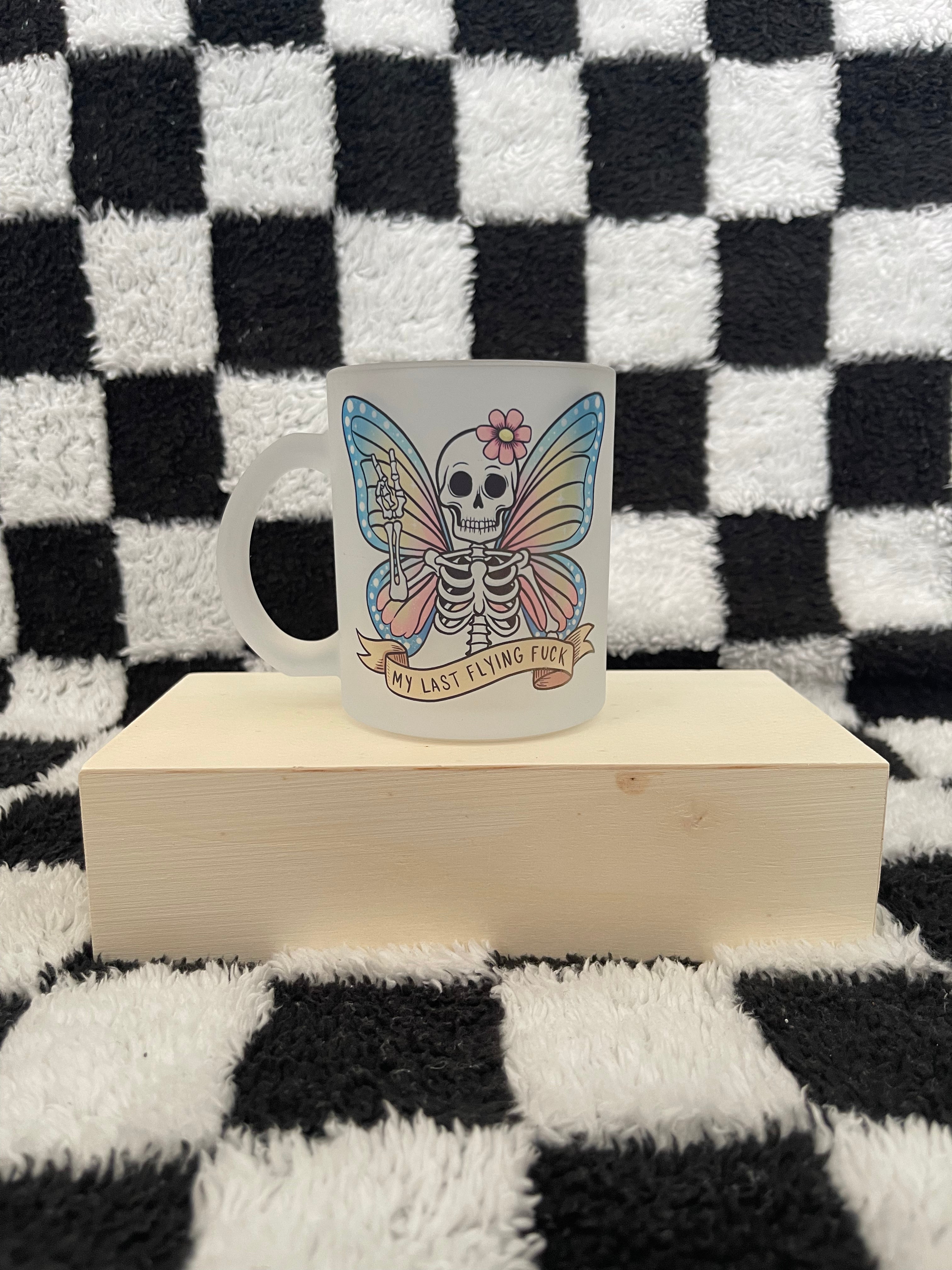 My Last Flying Fuck Frosted Glass Mug